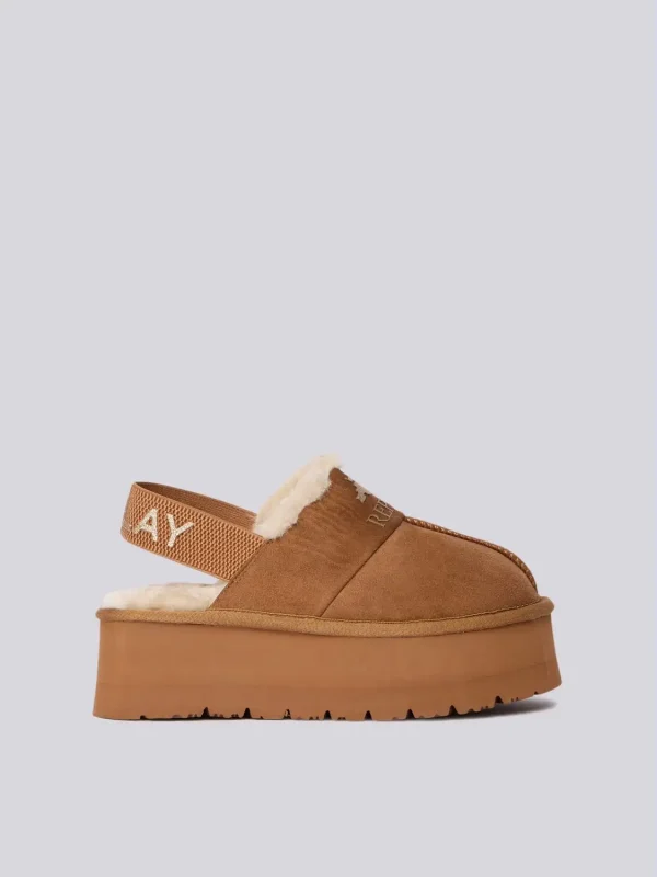 MULES REPLAY CAMEL C/PELO